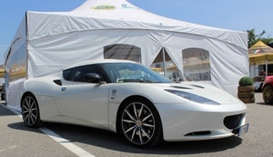 bianco, automobile, auto, sportiva, esposizione, ruote, tenda, tendone, bianca