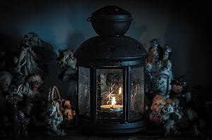 luce, fiamma, candela, statuine, lampada, buio, lanterna, presepe, candele, nero, angeli, vetro, statuette, lampione, fuoco, cera
