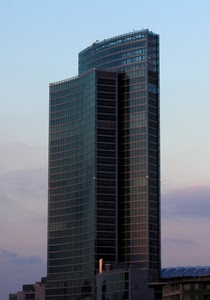 grattacielo, finestre, grattacieli, cielo, vetrate, due, palazzi, regione, nuvole, vetri, vetro, tramonto, milano