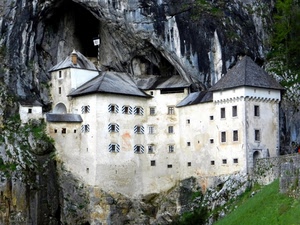 castello, finestre, bianco, torri, rocca, rocce, grigio, roccia, fortezza, eremo, montagna, mura, tetti, medioevo