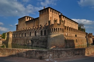 merli, castello, fossato, torri, torre, acqua, muro