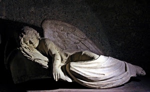 angelo, ali, statua, marmo, dormiente, dormire, pietra, scultura, mano