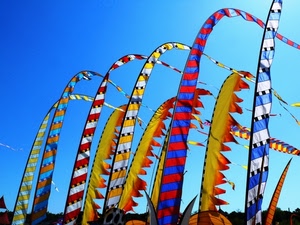 colori, vento, rosso, giallo, blu, cielo, bandiere, multicolore, vele
