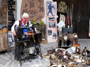 scarpe, artigiano, cucire, calzolaio, macchina, sarto, lavoro