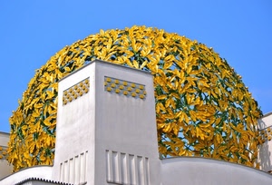 oro, cupola, foglie, bianco, cielo, metallo, liberty, sfera, torre