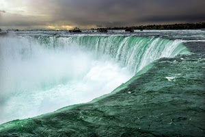 acqua, nuvole, fiume, cielo, cascata, verde, schiuma, spruzzi, niagara, arco, cascate, alberi, spuma, onde, maltempo