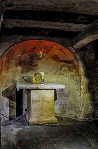 altare, croce, catena, tovaglia, arco, pietra, madonna, luce, cappella, quadro, nicchia, travi, cripta, immagine